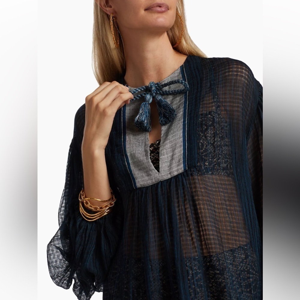 Ulla Johson Mandira Sheer Coverup Sundress ✨ - Picture 5 of 12
